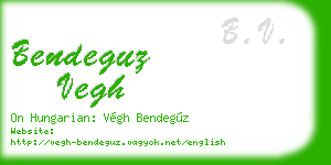 bendeguz vegh business card