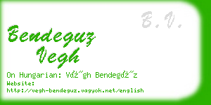 bendeguz vegh business card